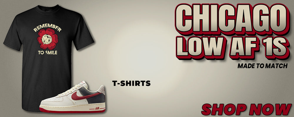 Chicago Low AF 1s T Shirts to match Sneakers | Tees to match Chicago Low AF 1s Shoes