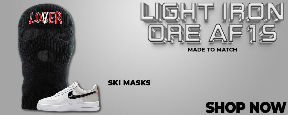Light Iron Ore AF1s Ski Masks to match Sneakers | Winter Masks to match Light Iron Ore AF1s Shoes