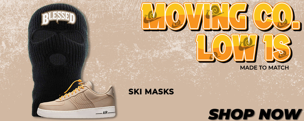 Sanddrift Moving Low AF 1s Ski Masks to match Sneakers | Winter Masks to match Sanddrift Moving Low AF 1s Shoes