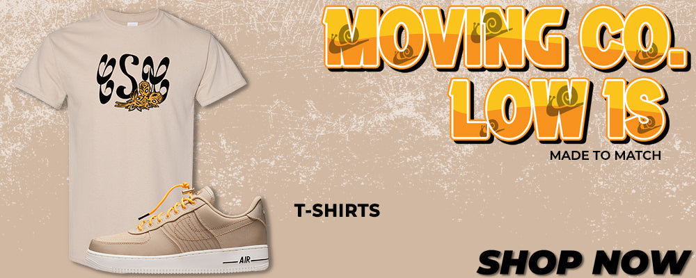 Sanddrift Moving Low AF 1s T Shirts to match Sneakers | Tees to match Sanddrift Moving Low AF 1s Shoes