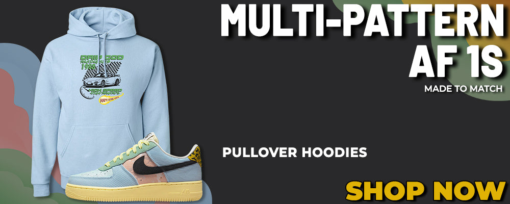 Multi-Pattern AF 1s Pullover Hoodies to match Sneakers | Hoodies to match Multi-Pattern AF 1s Shoes