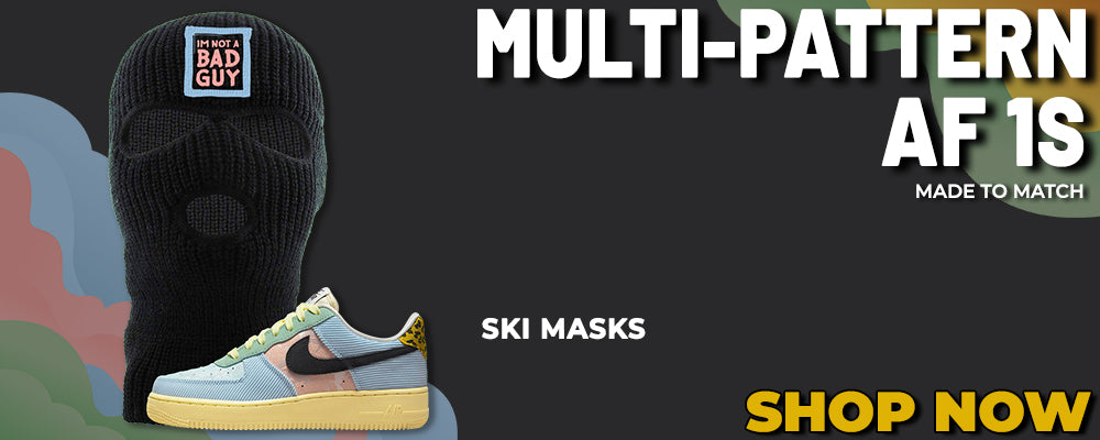 Multi-Pattern AF 1s Ski Masks to match Sneakers | Winter Masks to match Multi-Pattern AF 1s Shoes