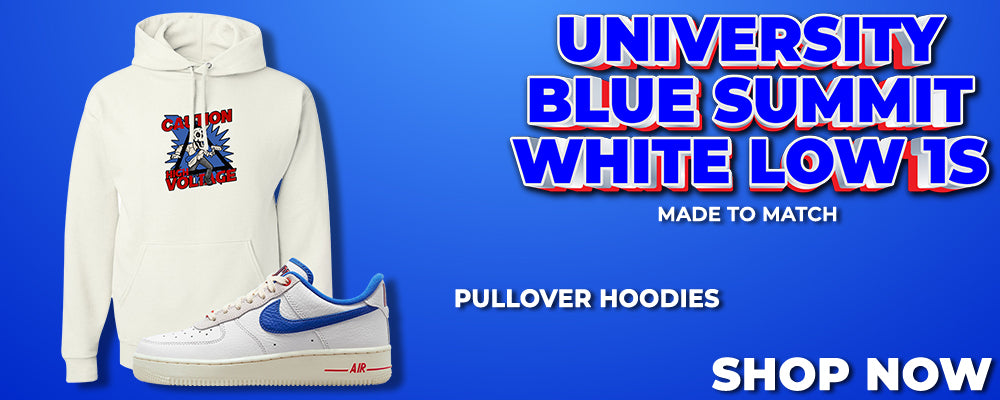 University Blue Summit White Low 1s Pullover Hoodies to match Sneakers | Hoodies to match University Blue Summit White Low 1s Shoes