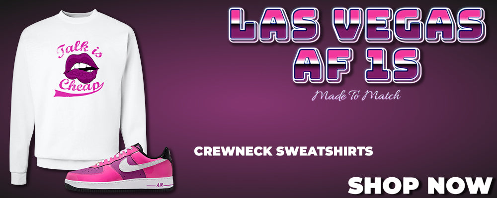 Las Vegas AF1s Crewneck Sweatshirts to match Sneakers | Crewnecks to match Las Vegas AF1s Shoes