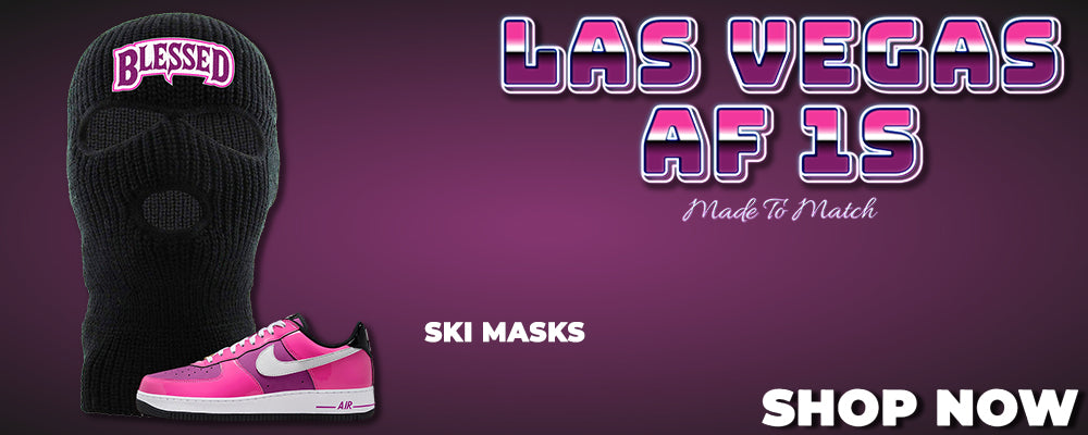 Las Vegas AF1s Ski Masks to match Sneakers | Winter Masks to match Las Vegas AF1s Shoes