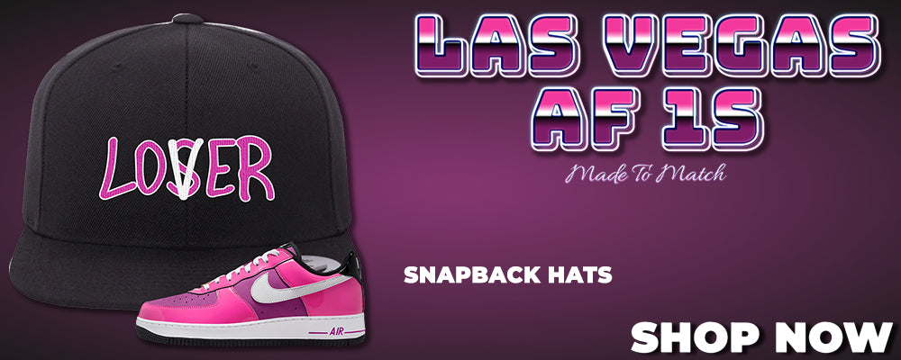 Las Vegas AF1s Snapback Hats to match Sneakers | Hats to match Las Vegas AF1s Shoes