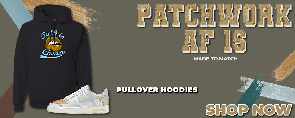 Patchwork AF 1s Pullover Hoodies to match Sneakers | Hoodies to match Patchwork AF 1s Shoes