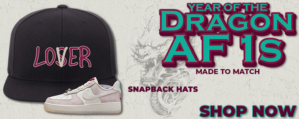 Year of the Dragon AF1s Snapback Hats to match Sneakers | Hats to match Year of the Dragon AF1s Shoes