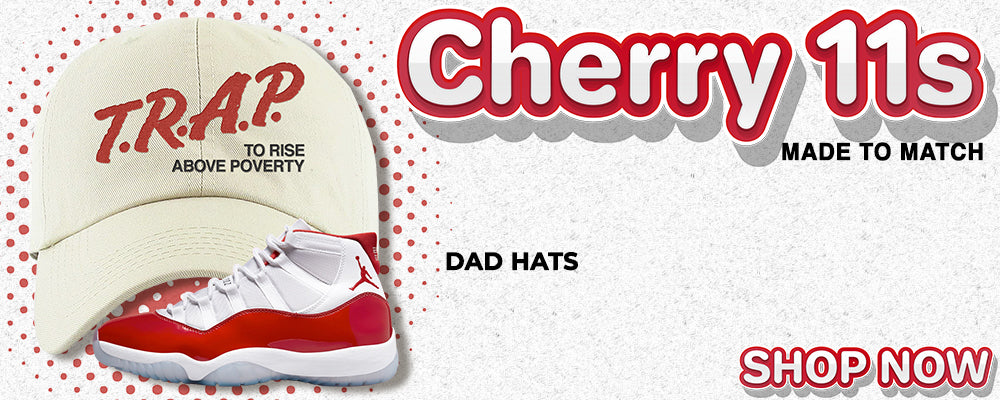 Cherry 11s Dad Hats to match Sneakers | Hats to match Cherry 11s Shoes