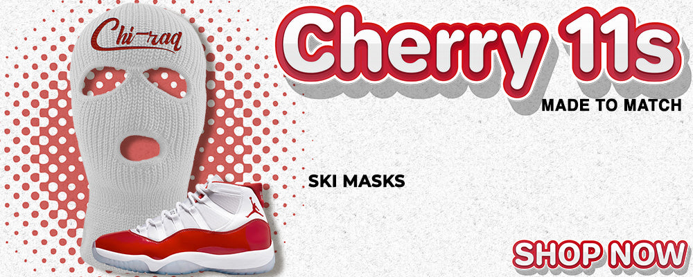 Cherry 11s Ski Masks to match Sneakers | Winter Masks to match Cherry 11s Shoes