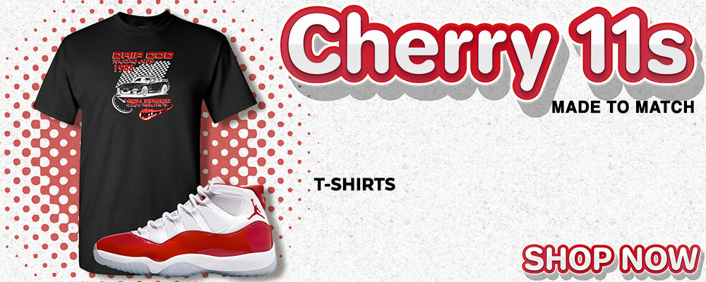 Cherry 11s T Shirts to match Sneakers | Tees to match Cherry 11s Shoes