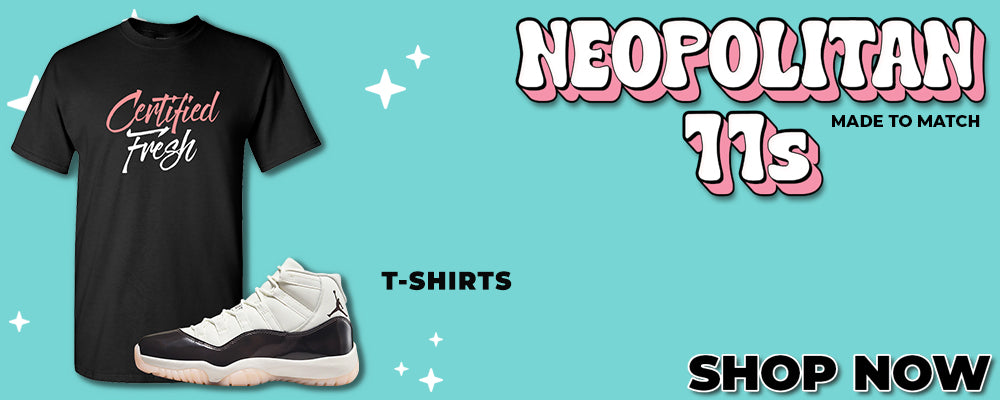 Neapolitan 11s T Shirts to match Sneakers | Tees to match Neapolitan 11s Shoes