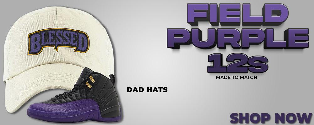 Field Purple 12s Dad Hats to match Sneakers | Hats to match Field Purple 12s Shoes