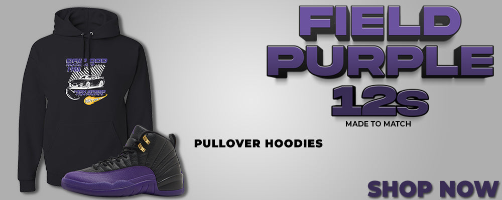 Field Purple 12s Pullover Hoodies to match Sneakers | Hoodies to match Field Purple 12s Shoes