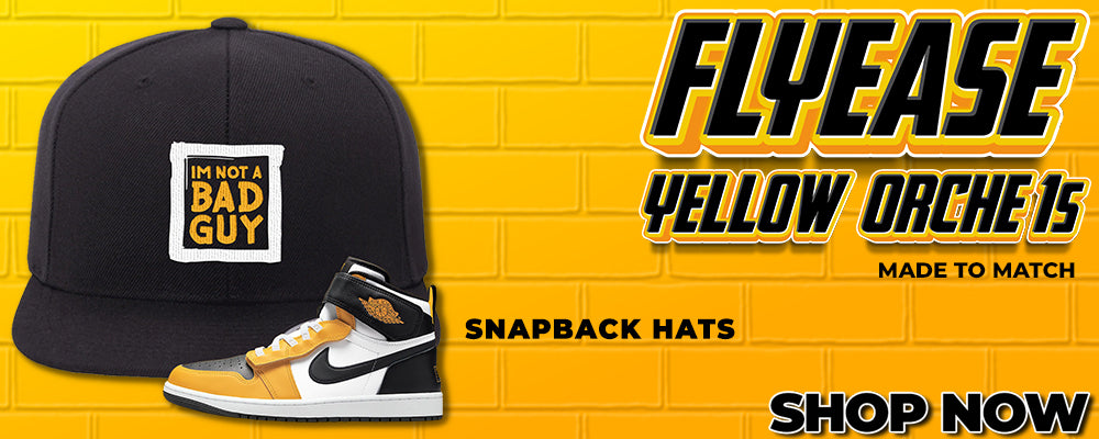 Flyease Yellow Ochre 1s Snapback Hats to match Sneakers | Hats to match Flyease Yellow Ochre 1s Shoes