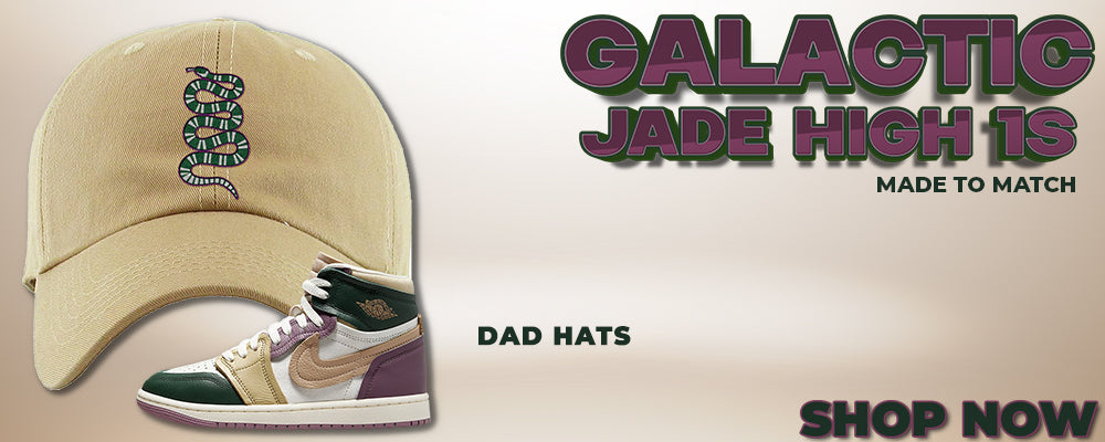Galactic Jade High 1s Dad Hats to match Sneakers | Hats to match Galactic Jade High 1s Shoes