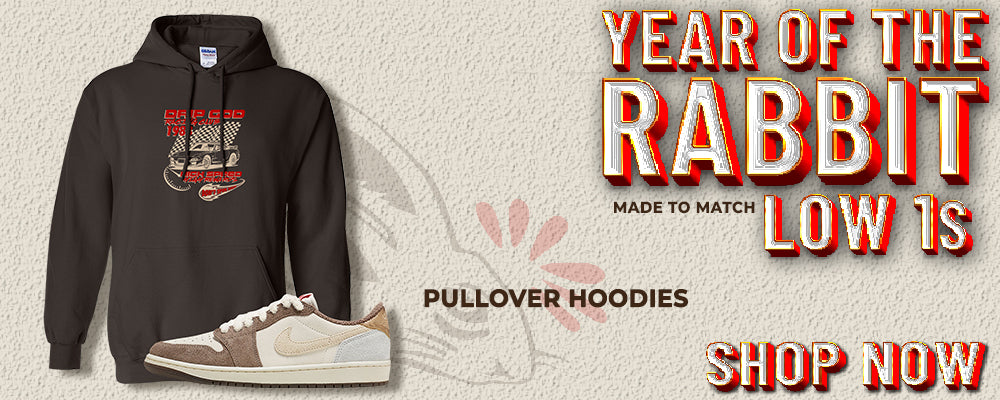 Year of the Rabbit Low 1s Pullover Hoodies to match Sneakers | Hoodies to match Year of the Rabbit Low 1s Shoes