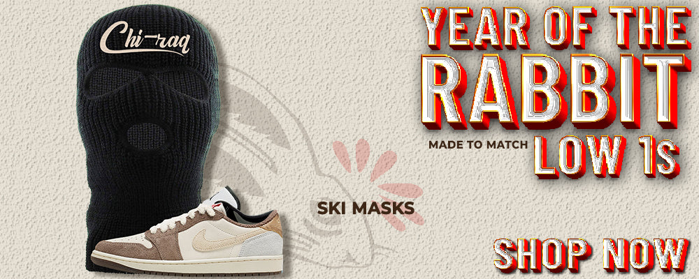Year of the Rabbit Low 1s Ski Masks to match Sneakers | Winter Masks to match Year of the Rabbit Low 1s Shoes