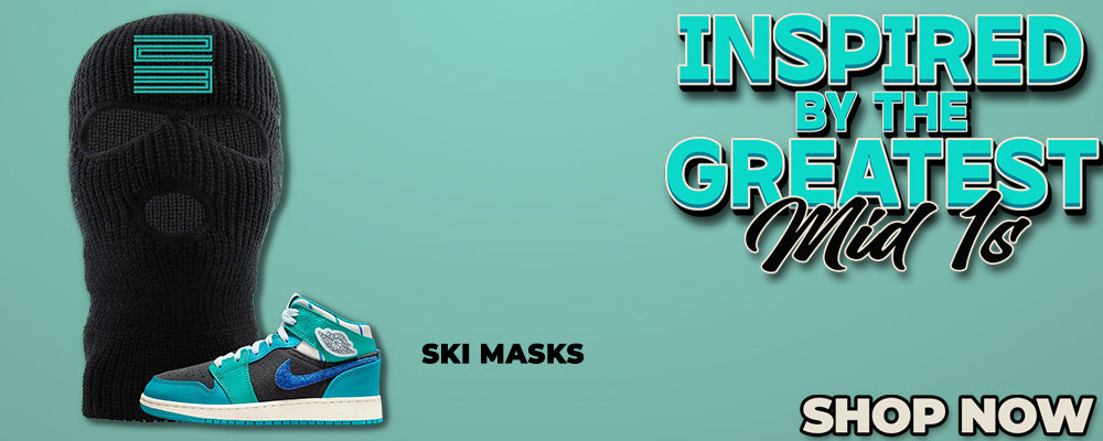 Inspired By The Greatest Mid 1s Ski Masks to match Sneakers | Winter Masks to match Inspired By The Greatest Mid 1s Shoes