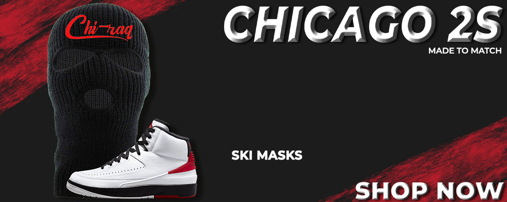Chicago 2s Ski Masks to match Sneakers | Winter Masks to match Chicago 2s Shoes