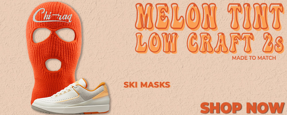 Melon Tint Low Craft 2s Ski Masks to match Sneakers | Winter Masks to match Melon Tint Low Craft 2s Shoes