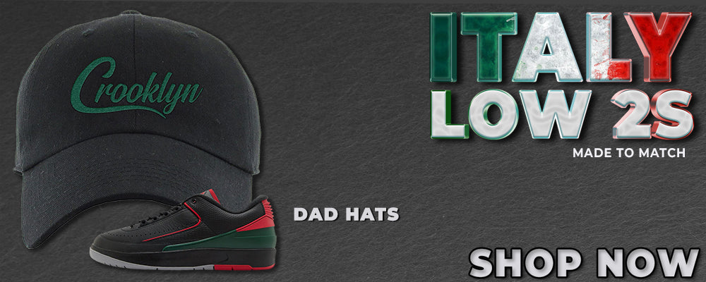 Italy Low 2s Dad Hats to match Sneakers | Hats to match Italy Low 2s Shoes