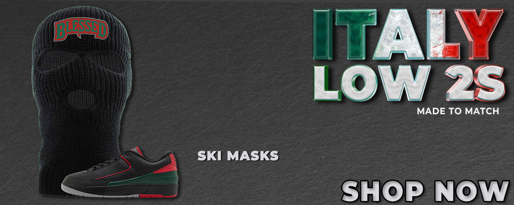 Italy Low 2s Ski Masks to match Sneakers | Winter Masks to match Italy Low 2s Shoes