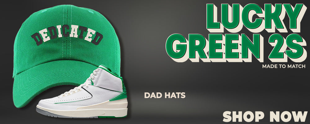 Lucky Green 2s Dad Hats to match Sneakers | Hats to match Lucky Green 2s Shoes