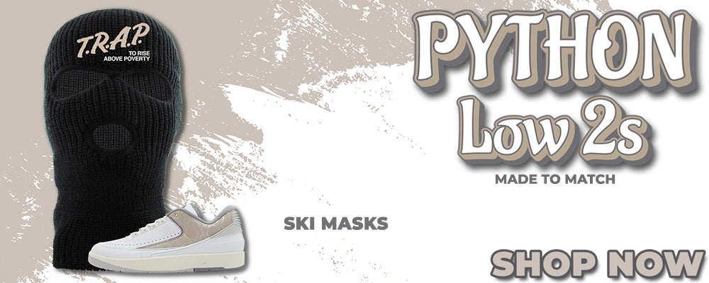 Python Low 2s Ski Masks to match Sneakers | Winter Masks to match Python Low 2s Shoes