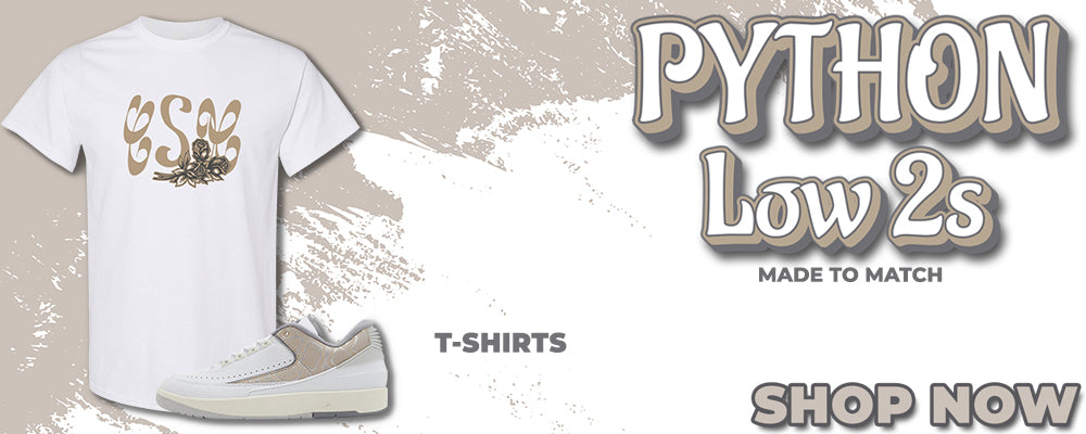 Python Low 2s T Shirts to match Sneakers | Tees to match Python Low 2s Shoes