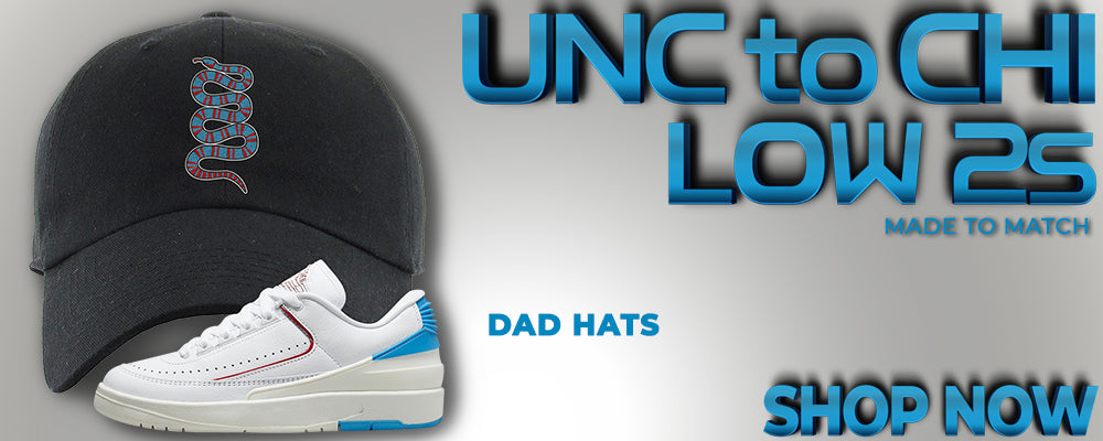 UNC to Chi Low 2s Dad Hats to match Sneakers | Hats to match UNC to Chi Low 2s Shoes