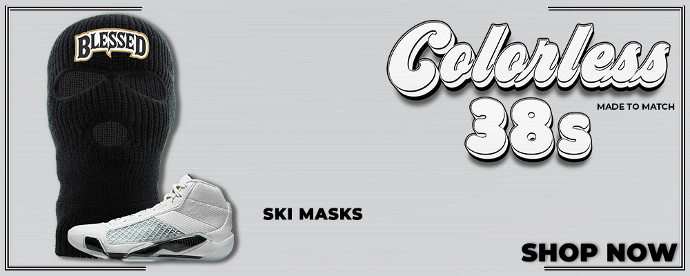 Colorless 38s Ski Masks to match Sneakers | Winter Masks to match Colorless 38s Shoes