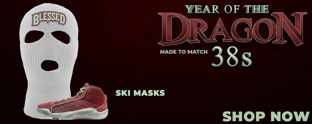 Year of the Dragon 38s Ski Masks to match Sneakers | Winter Masks to match Year of the Dragon 38s Shoes