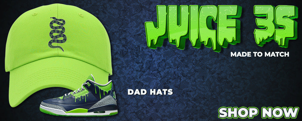 Juice 3s Dad Hats to match Sneakers | Hats to match Juice 3s Shoes