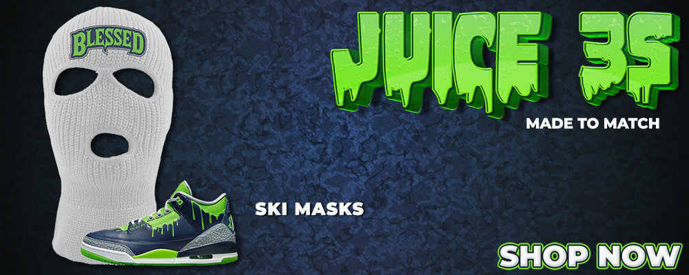 Juice 3s Ski Masks to match Sneakers | Winter Masks to match Juice 3s Shoes