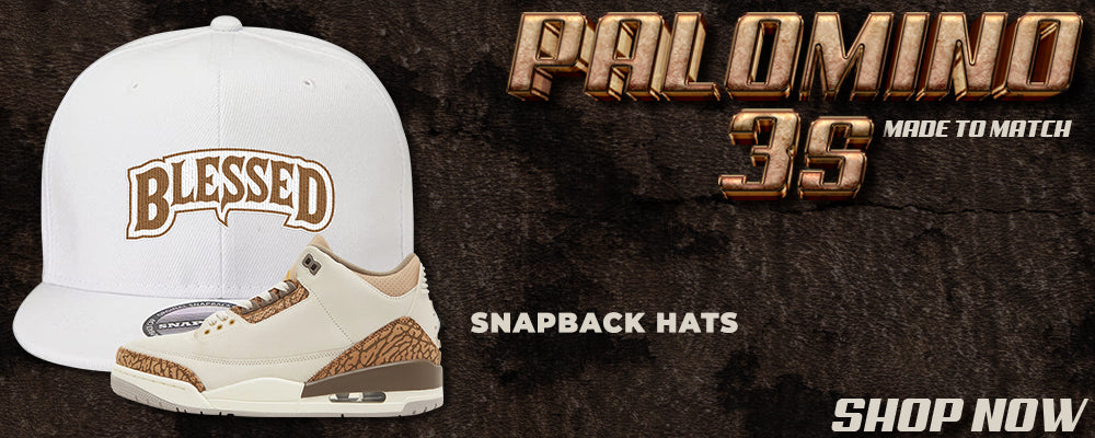 Palomino 3s Snapback Hats to match Sneakers | Hats to match Palomino 3s Shoes