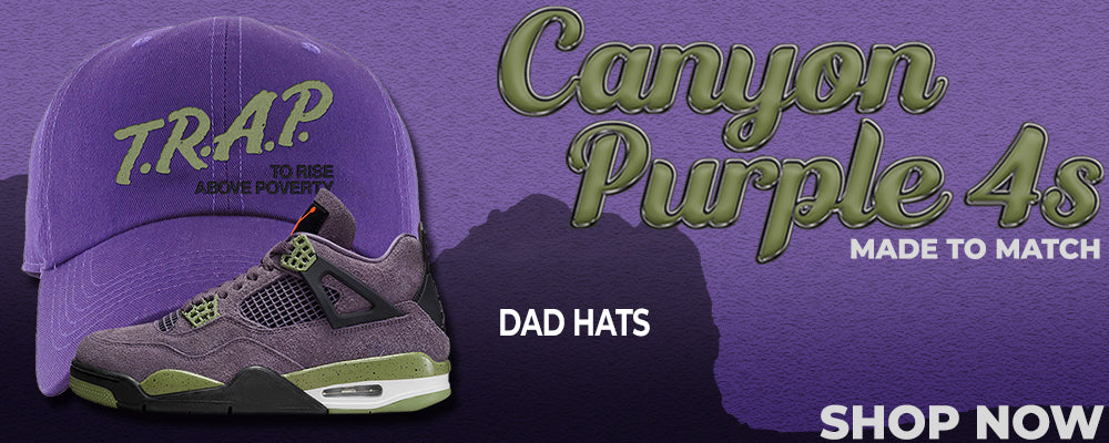 Canyon Purple 4s Dad Hats to match Sneakers | Hats to match Canyon Purple 4s Shoes
