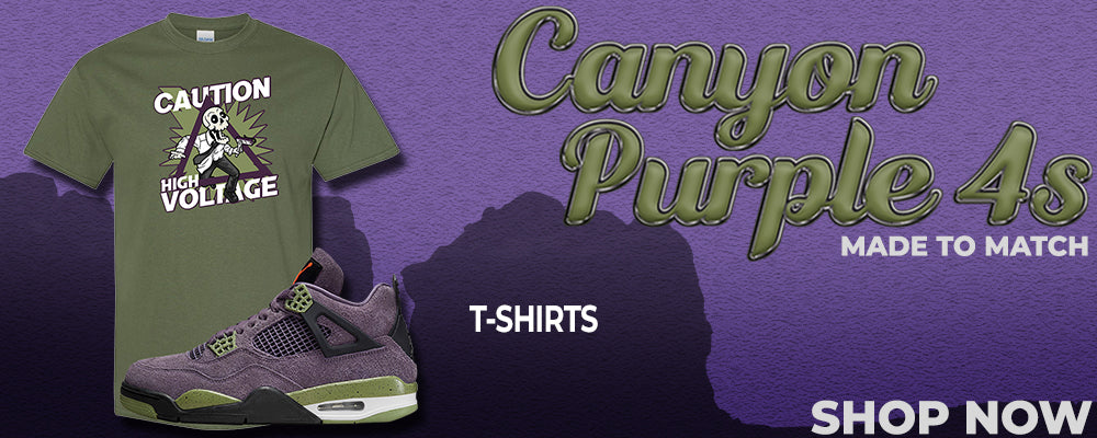 Canyon Purple 4s T Shirts to match Sneakers | Tees to match Canyon Purple 4s Shoes