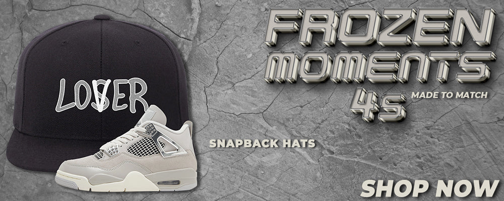 Frozen Moments 4s Snapback Hats to match Sneakers | Hats to match Frozen Moments 4s Shoes