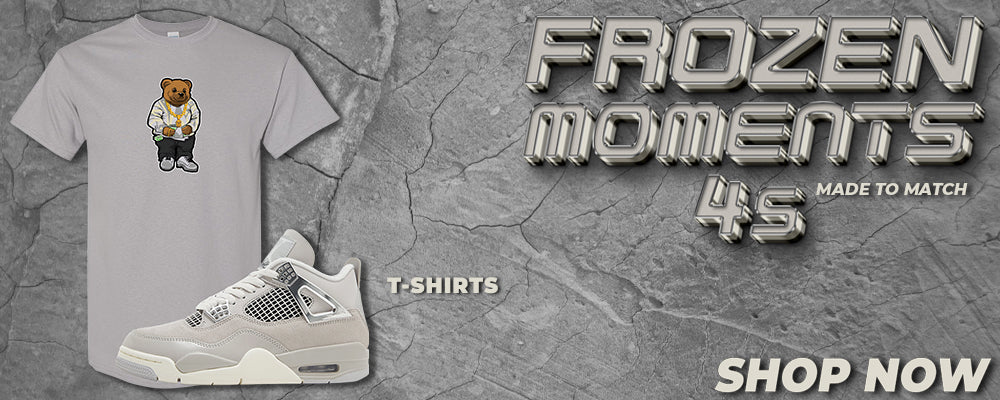 Frozen Moments 4s T Shirts to match Sneakers | Tees to match Frozen Moments 4s Shoes