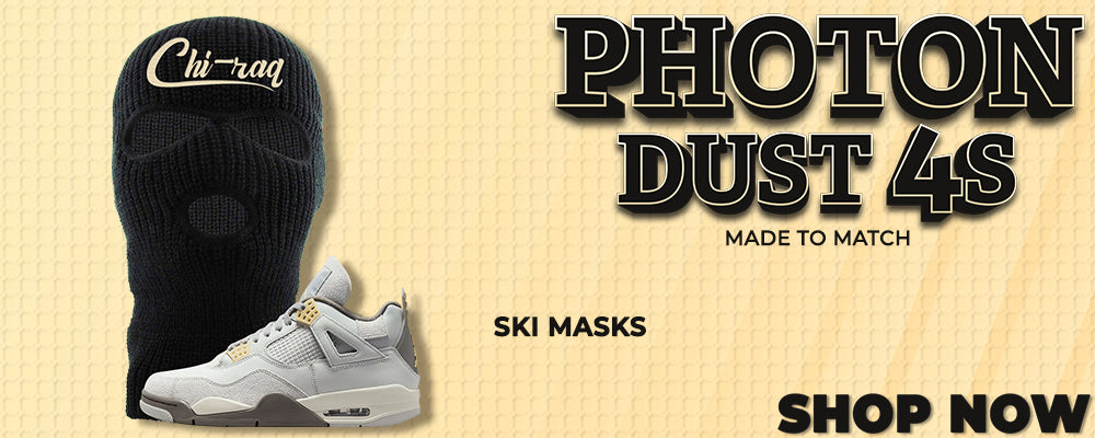 Photon Dust 4s Ski Masks to match Sneakers | Winter Masks to match Photon Dust 4s Shoes
