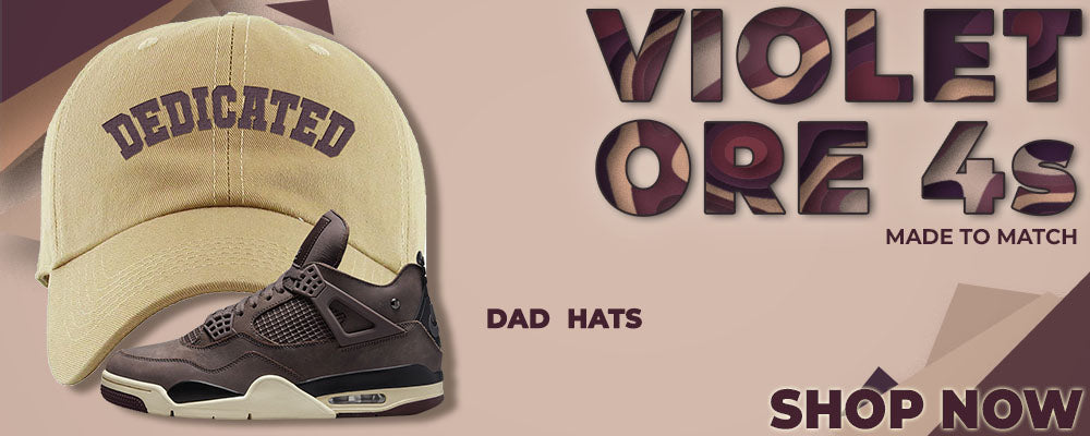 Violet Ore 4s Dad Hats to match Sneakers | Hats to match Violet Ore 4s Shoes