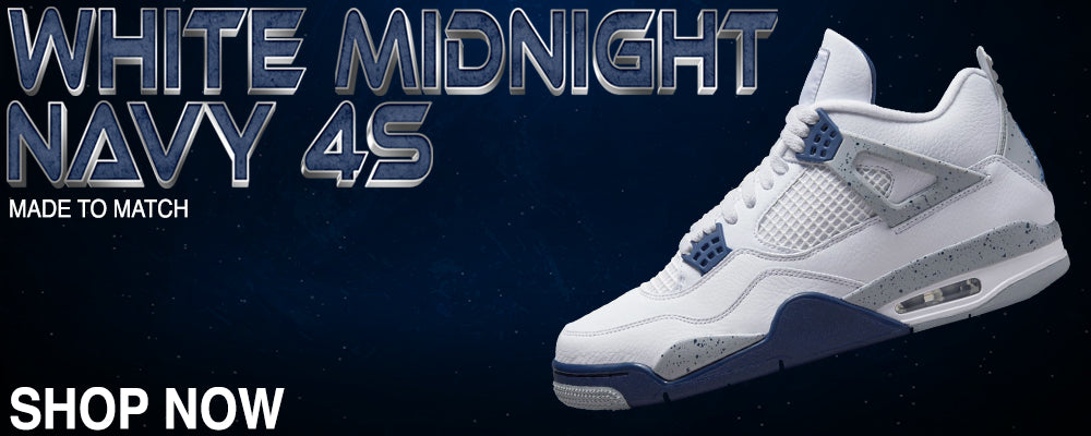 White Midnight Navy 4s Clothing to match Sneakers | Clothing to match White Midnight Navy 4s Shoes