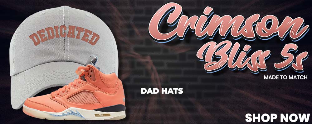 Crimson Bliss 5s Dad Hats to match Sneakers | Hats to match Crimson Bliss 5s Shoes