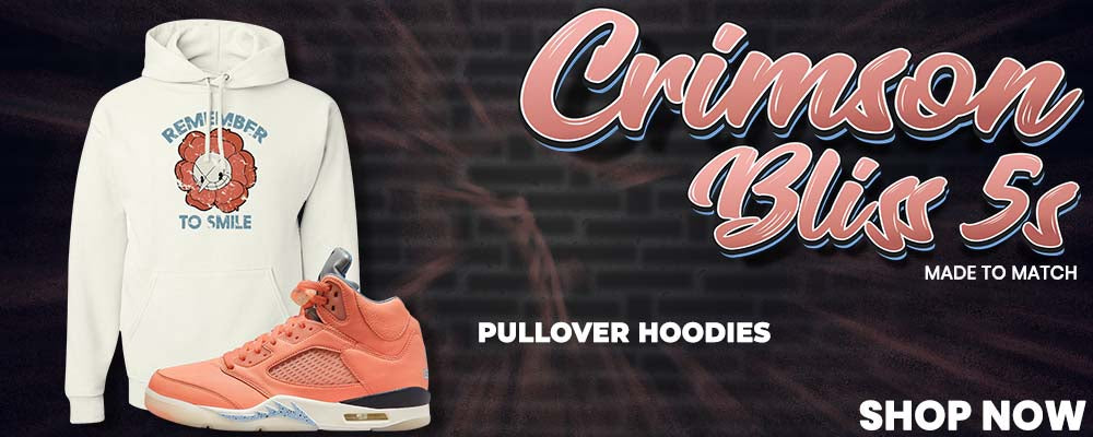 Crimson Bliss 5s Pullover Hoodies to match Sneakers | Hoodies to match Crimson Bliss 5s Shoes