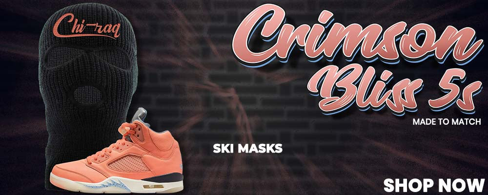 Crimson Bliss 5s Ski Masks to match Sneakers | Winter Masks to match Crimson Bliss 5s Shoes