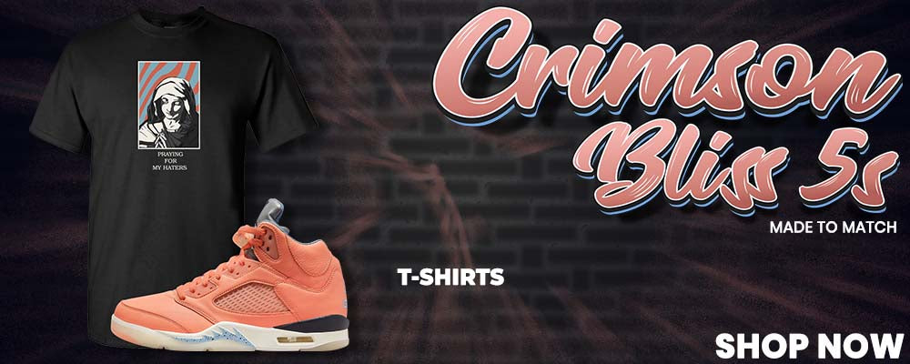 Crimson Bliss 5s T Shirts to match Sneakers | Tees to match Crimson Bliss 5s Shoes