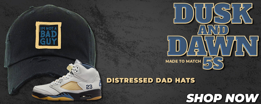 Dusk and Dawn 5s Distressed Dad Hats to match Sneakers | Hats to match Dusk and Dawn 5s Shoes