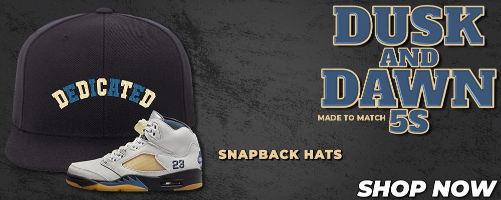 Dusk and Dawn 5s Snapback Hats to match Sneakers | Hats to match Dusk and Dawn 5s Shoes