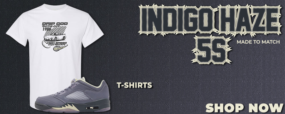 Indigo Haze 5s T Shirts to match Sneakers | Tees to match Indigo Haze 5s Shoes